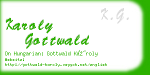 karoly gottwald business card